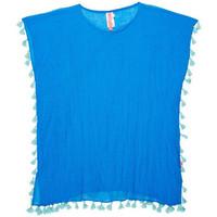 Seafolly Blue Tunic Children Carnival Kaftan girls\'s Children\'s tunic dress in blue