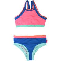 Seafolly 2 Pieces Multicolored Kids Swimsuit Festival Surf girls\'s Bikinis in pink