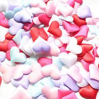 Set of 100 3.53.5cm Heart Shape Flower Petals Confetti for Wedding Decoration