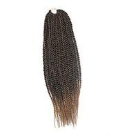 Senegal Twist Braids Brown To Blonde Ombre Hair Braids 20Inch Kanekalon 98g 35 Strands Synthetic Hair Extensions