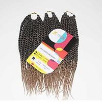 Senegal Twist Black Blonde 1b/27 Synthetic Hair Braids 12inch Kanekalon 81 Strands 125g Multipal Pack for Full Heads