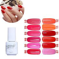 Sequins UV Color Gel Nail Polish No.1-12 (5ml, Assorted Colors)