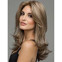 sexy brown with blonde mix long heat resistant full hair wig