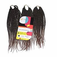 Senegal Twist Black Auburn 1b/30 Synthetic Hair Braids 12inch Kanekalon 81 Strands 125g Multipal Pack for Full Heads