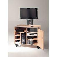 SECURE 110 LCD/IT TV CABINET, BEECH