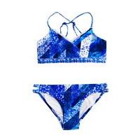 seafolly blue swimsuit children indie dreamer gidget bikini