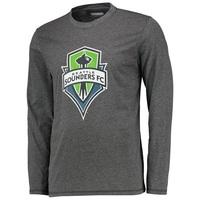 Seattle Sounders Crest Authentic T-Shirt - Long Sleeve Black