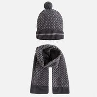 Set of scarf and beanie for boy Mayoral