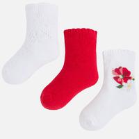 Set of 3 pairs of girl socks with wavy edges Mayoral