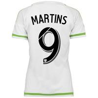 Seattle Sounders Away Shirt 2015-16 - Womens with Obafemi Martins 9 printing