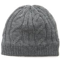 sealskinz womens cable knit beanie grey