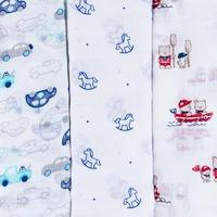 Set of 3 newborn baby boy muslin cloths with prints Mayoral