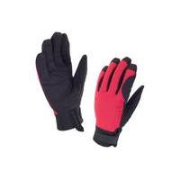 sealskinz dragon eye road glove blackred s