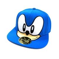 Sega Sonic the Hedgehog Big Face Snapback Baseball Cap - Blue