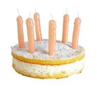 Set Of 6 Willy Party Candles