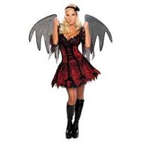 Secret Wishes Sexy Halloween Costume - Vampire Fairy - Dress, Sleevelets, 