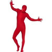 Second Skin Suit Fancy Dress Costume Red