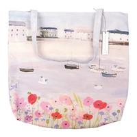 Sea Mist & Poppies Tote Bag