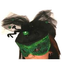 Sequin Green Hat & Mask