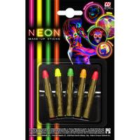 Set Of 5 Assorted Colours Neon Sticks