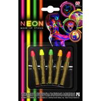 set of 5 assorted colours neon sticks