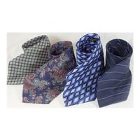 set of 4various designs one size multi silk ties