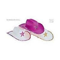 Sequin Decorated Cowboy Wild West Cowboy Sheriff Hats Caps & Headwear For Fancy