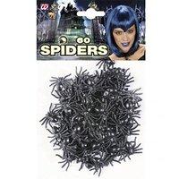 Set Of 60 Spiders Accessory For Halloween Fancy Dress