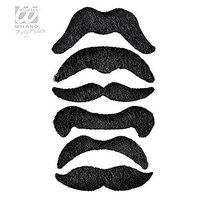 Set Of 6 Pirate Moustaches Fancy Dress