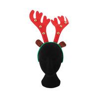 seasons greetings reindeer antlers with bells