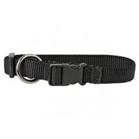 seeland dog collar in webbing black 40cm