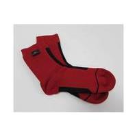 SealSkinz Road Thin Ankle Sock with Hydrostop (Ex-Demo / Ex-Display) | Red/Black - XL