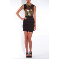 Sequin Collar Bodycon Dress