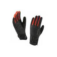 sealskinz womens all weather cycle xp glove blackred s