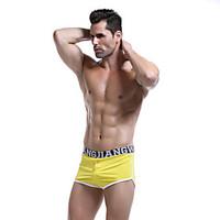 Sexy Solid Boxers Underwear, Cotton Organic Cotton