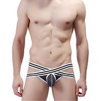 Sexy Push-Up Color Block G-string Underwear, Mesh Nylon