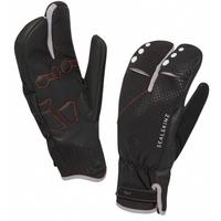 Sealskinz Highland Claw Cycling Gloves - Black / Silver / Small