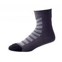 Sealskinz MTB Ankle Socks - Anthracite / Mid Grey / Black / Large