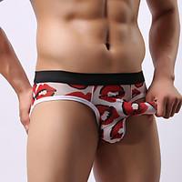 sexy print briefs underwear polyester