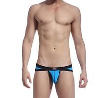 sexy push up color block briefs underwear nylon spandex