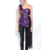 Sequin Side Train Top