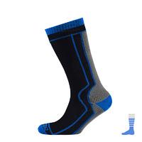 sealskinz thick mid length socks grey black blue small