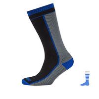 SealSkinz Mid Weight Mid Length Socks - Grey / Black / Blue / Small