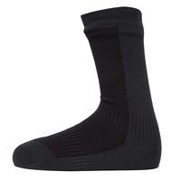 Sealskinz Men\'s Mid Length Hiking Socks, Black
