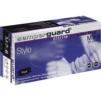 semperguard black industrial nitrile powder free non sterile glove