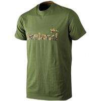 Seeland Camo Logo T-Shirt, Bottle Green, XL