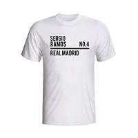 Sergio Ramos Real Madrid Squad T-shirt (white)