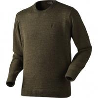 Seeland Reading Round Neck Jumper, Faun Brown Melange, Medium