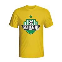 senegal country logo t shirt yellow