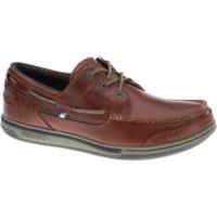 sebago mens triton three eye shoes brown oiled waxy leather 8